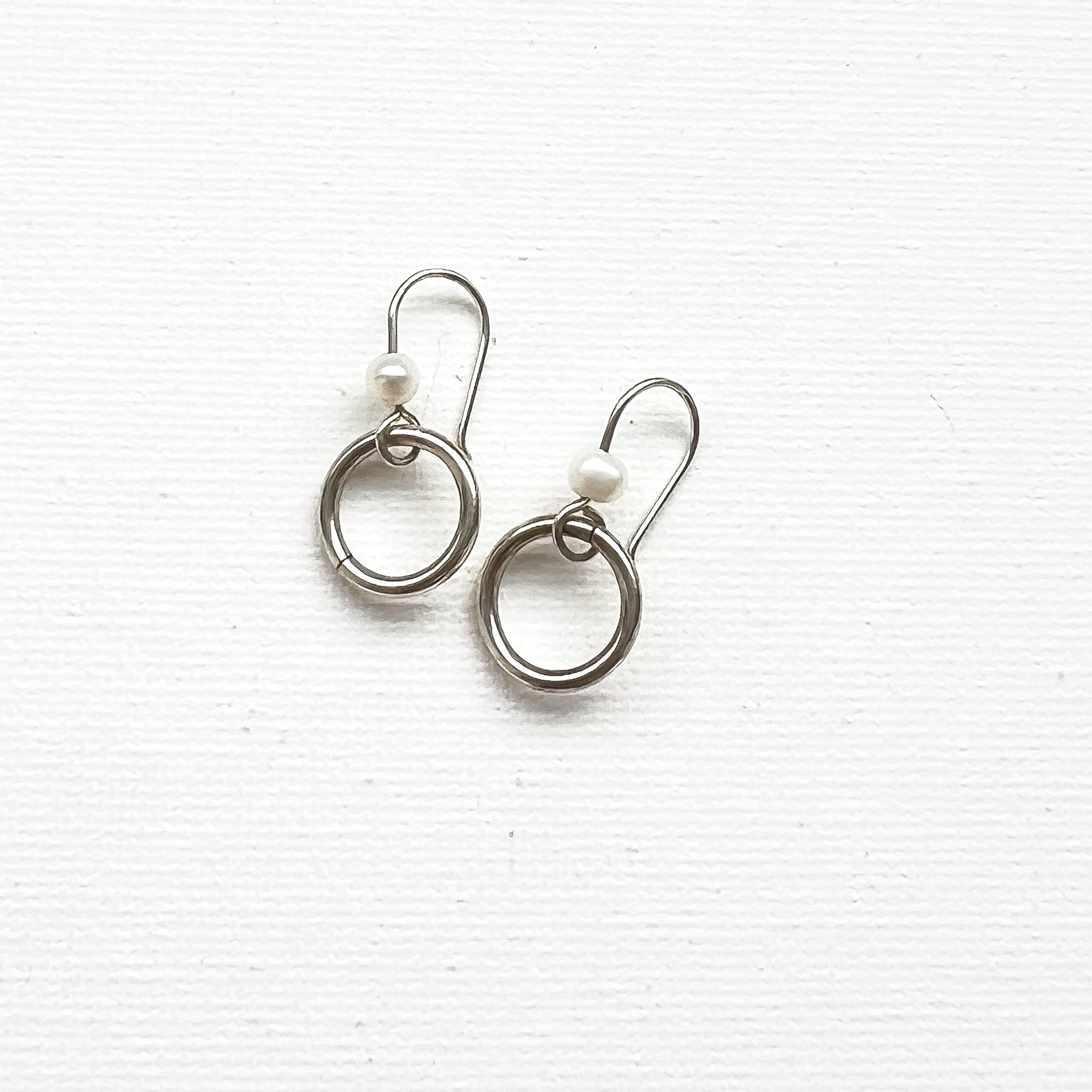 Balance x Dangle Earrings Silver  (CLICK TO CHOOSE YOUR COLOR)