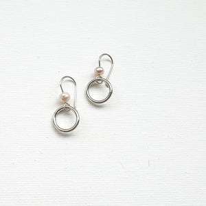 Balance x Dangle Earrings Silver  (CLICK TO CHOOSE YOUR COLOR)