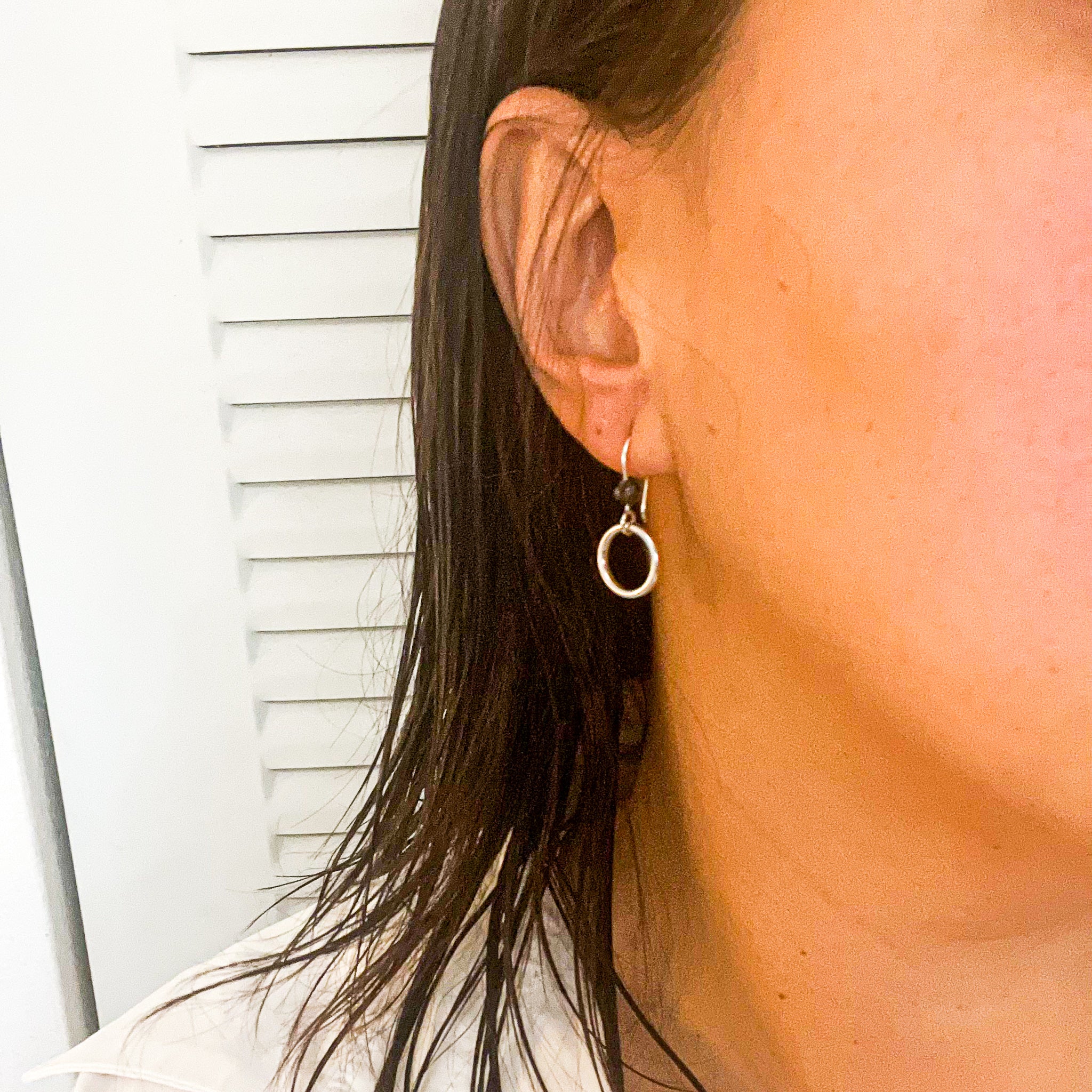 Balance x Dangle Earrings Silver  (CLICK TO CHOOSE YOUR COLOR)