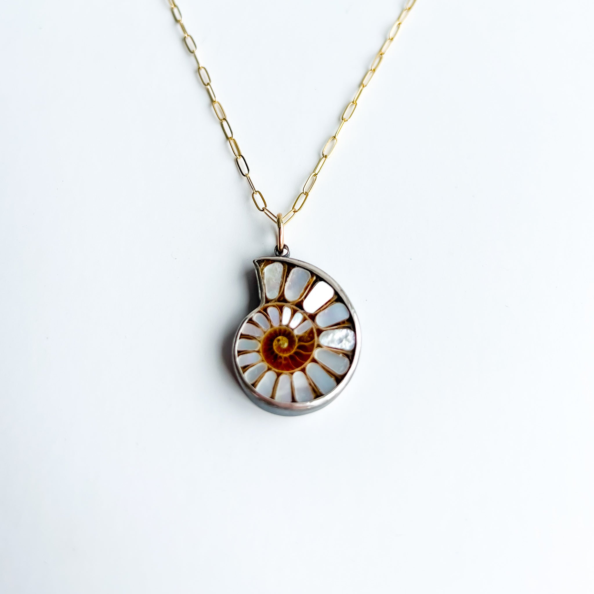 OOAK - Ammonite Necklace . 1