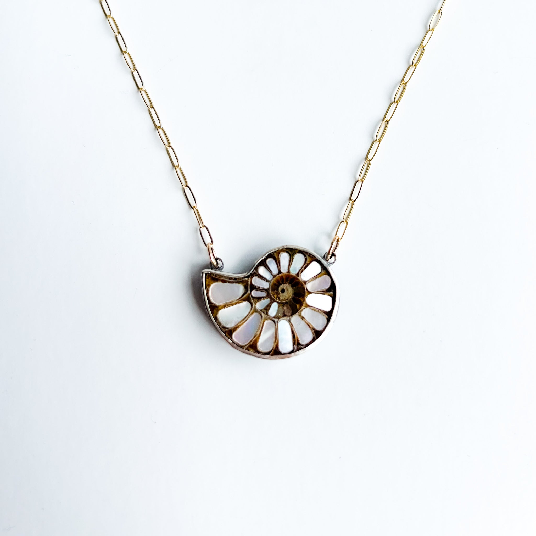 OOAK - Ammonite Necklace . 2