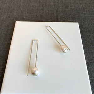 Balance Pearl White -  CLICK TO CHOOSE (short or long) (Gold filled 14k or Sterling)