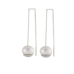 Balance Pearl White -  CLICK TO CHOOSE (short or long) (Gold filled 14k or Sterling)