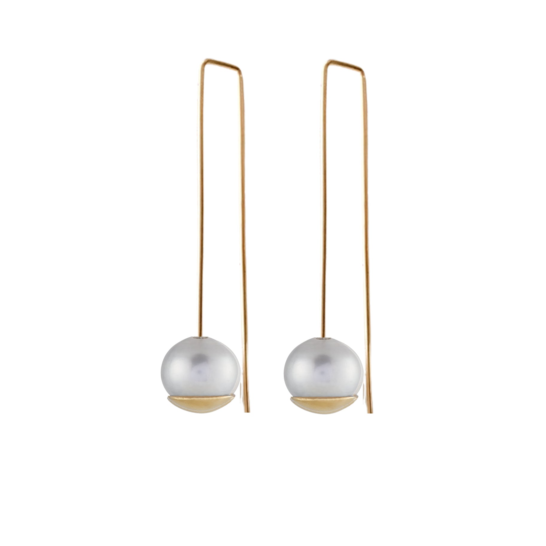 Balance Pearl Grey - CLICK TO CHOOSE (short or long) (Gold filled 14k or Sterling)