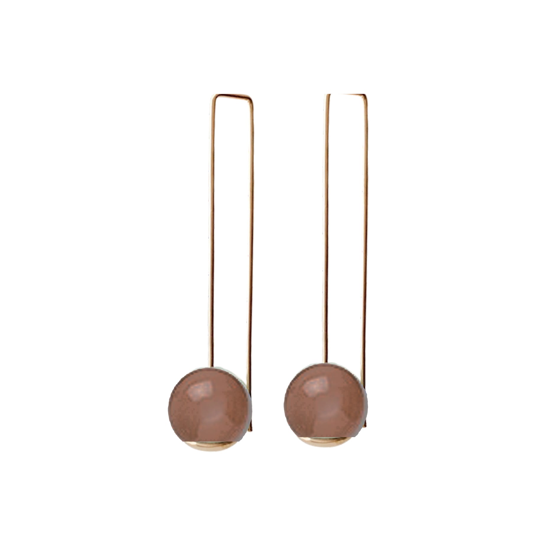 Balance Peach MoonStone - CLICK TO CHOOSE (short or long) (Gold filled 14k or Sterling)