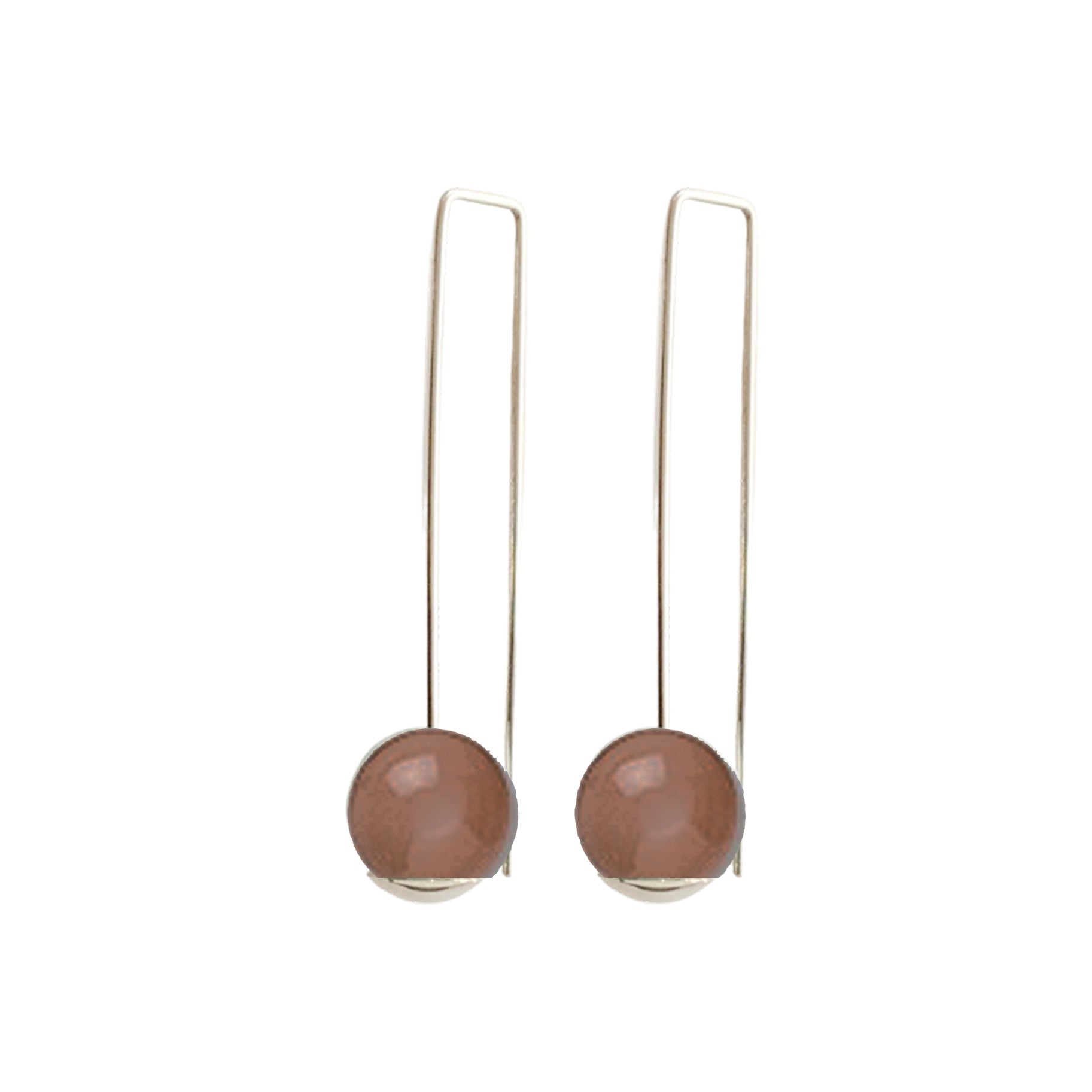 Balance Peach MoonStone - CLICK TO CHOOSE (short or long) (Gold filled 14k or Sterling)