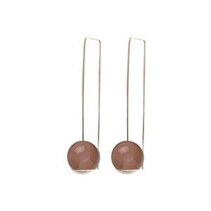 Balance Peach MoonStone - CLICK TO CHOOSE (short or long) (Gold filled 14k or Sterling)